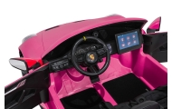 Dvivietis elektromobilis Porsche 911 GT3 STRONG MP4, Pink-Elektromobiliai vaikams, Mašinos-e-vaikas