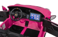 Dvivietis elektromobilis Porsche 911 GT3 STRONG MP4, Pink-Elektromobiliai vaikams, Mašinos-e-vaikas