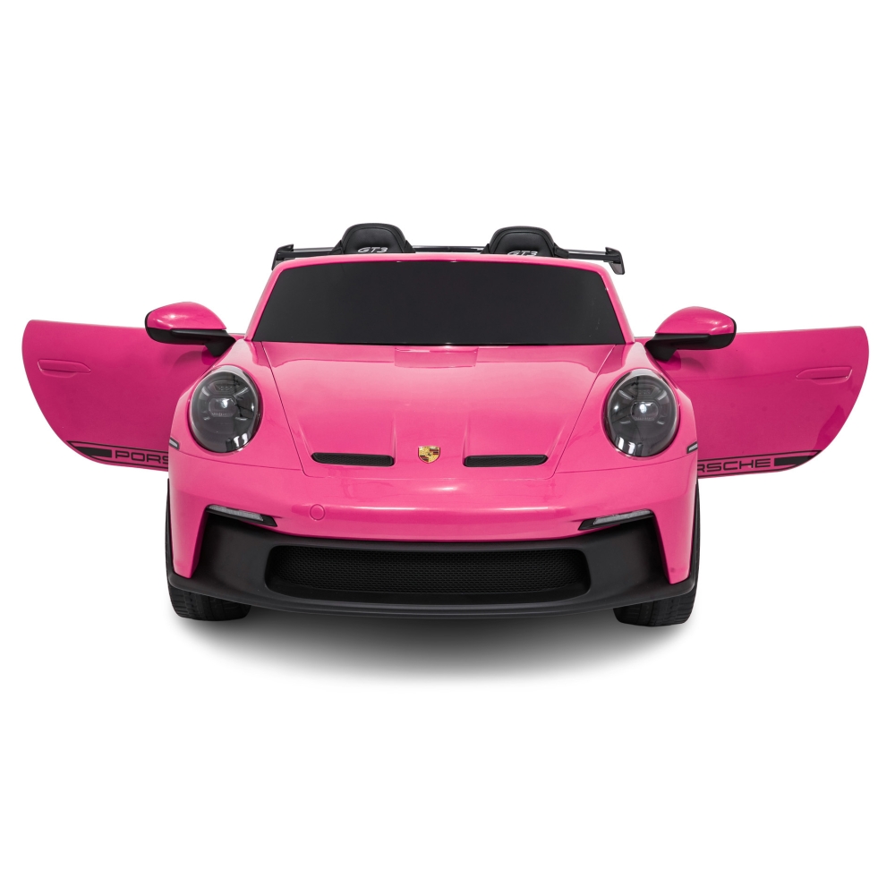Dvivietis elektromobilis Porsche 911 GT3 STRONG MP4, Pink-Elektromobiliai vaikams, Mašinos-e-vaikas