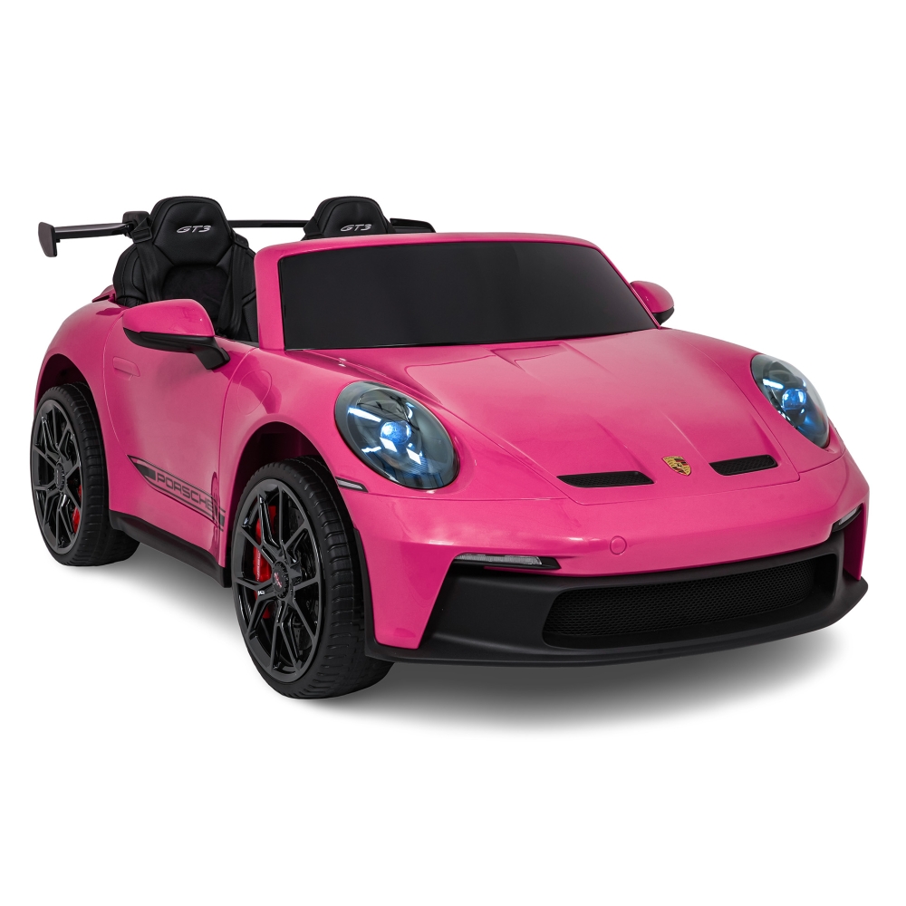 Dvivietis elektromobilis Porsche 911 GT3 STRONG MP4, Pink-Elektromobiliai vaikams, Mašinos-e-vaikas
