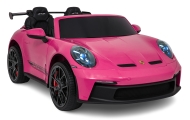 Dvivietis elektromobilis Porsche 911 GT3 STRONG MP4, Pink-Elektromobiliai vaikams, Mašinos-e-vaikas