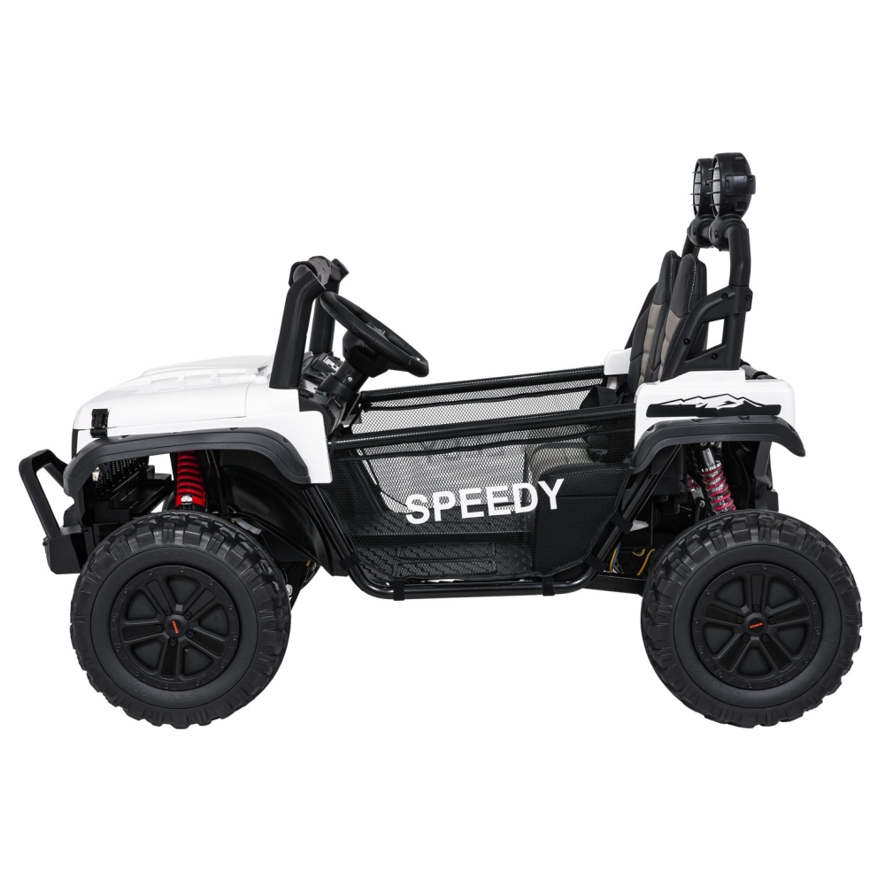 Elektromobilis PASSION 4x4, White-Elektromobiliai vaikams, Visureigiai-e-vaikas