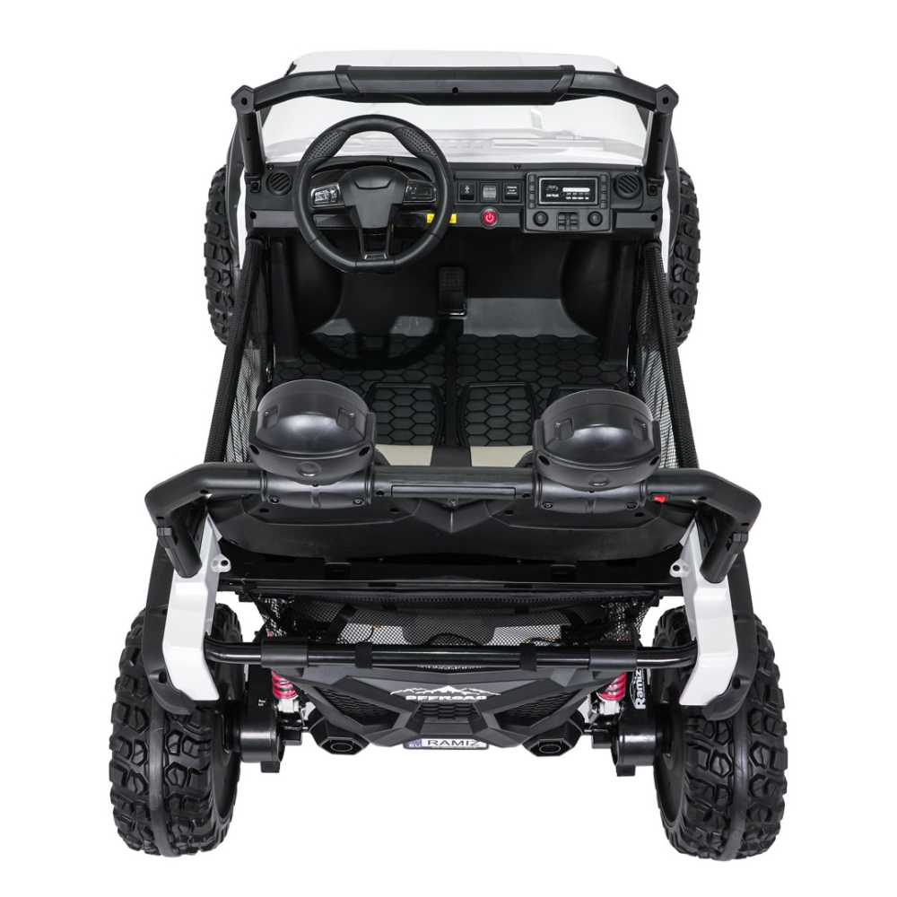 Elektromobilis PASSION 4x4, White-Elektromobiliai vaikams, Visureigiai-e-vaikas