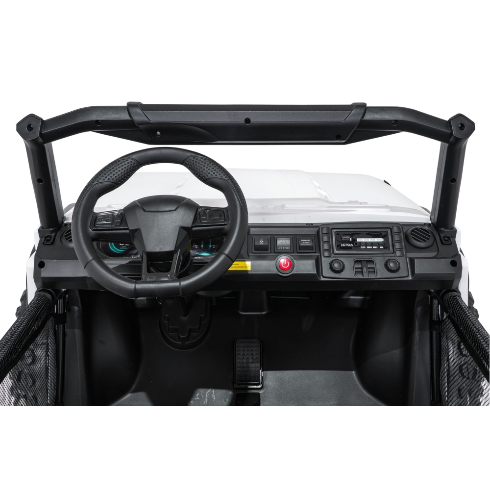 Elektromobilis PASSION 4x4, White-Elektromobiliai vaikams, Visureigiai-e-vaikas