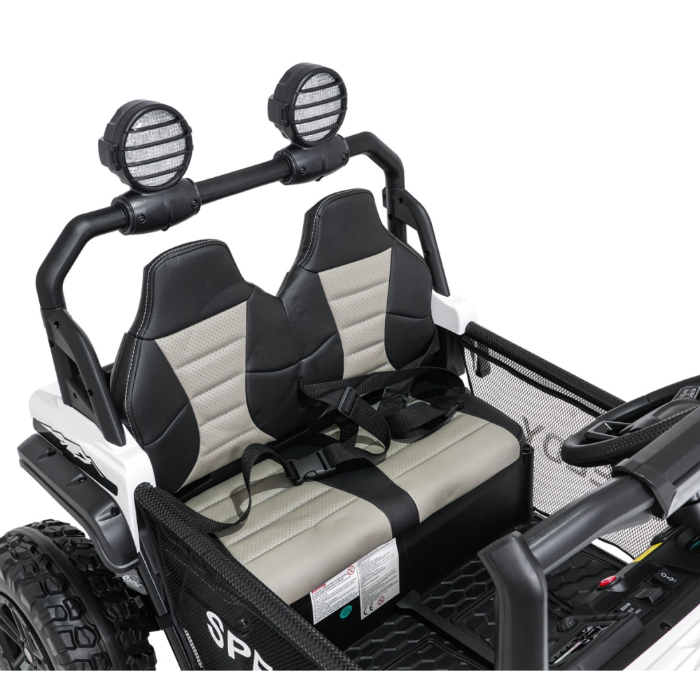 Elektromobilis PASSION 4x4, White-Elektromobiliai vaikams, Visureigiai-e-vaikas