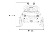 Elektromobilis PASSION 4x4, Red-Elektromobiliai vaikams, Visureigiai-e-vaikas