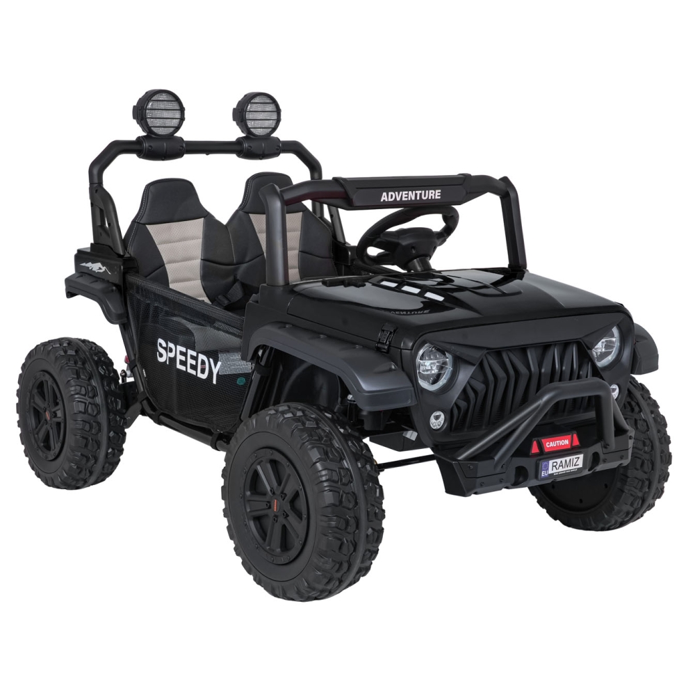 Elektromobilis PASSION 4x4, Black-Elektromobiliai vaikams, Visureigiai-e-vaikas