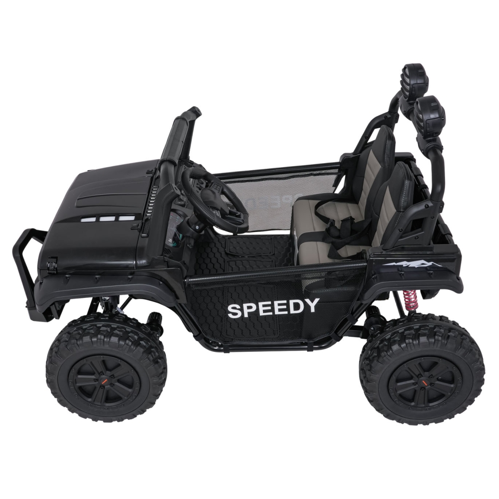 Elektromobilis PASSION 4x4, Black-Elektromobiliai vaikams, Visureigiai-e-vaikas