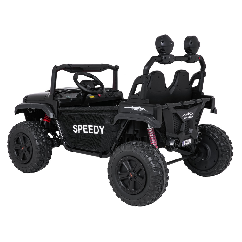 Elektromobilis PASSION 4x4, Black-Elektromobiliai vaikams, Visureigiai-e-vaikas