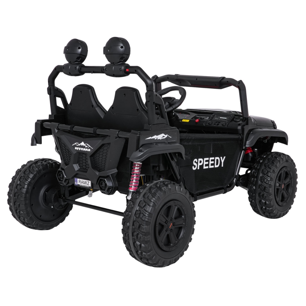 Elektromobilis PASSION 4x4, Black-Elektromobiliai vaikams, Visureigiai-e-vaikas
