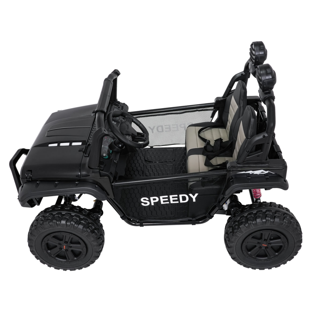 Elektromobilis PASSION 4x4, Black-Elektromobiliai vaikams, Visureigiai-e-vaikas