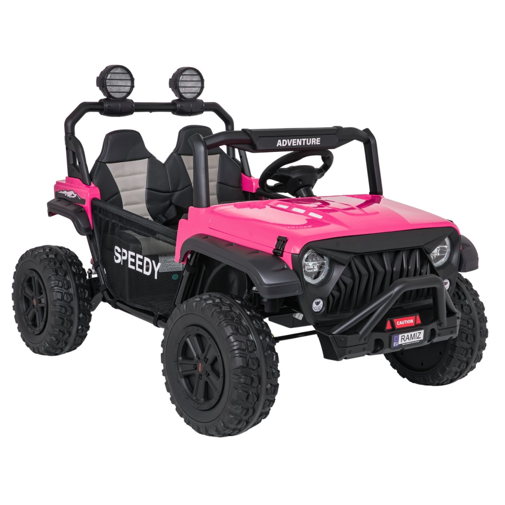 Elektromobilis PASSION 4x4, Pink-Elektromobiliai vaikams, Visureigiai-e-vaikas