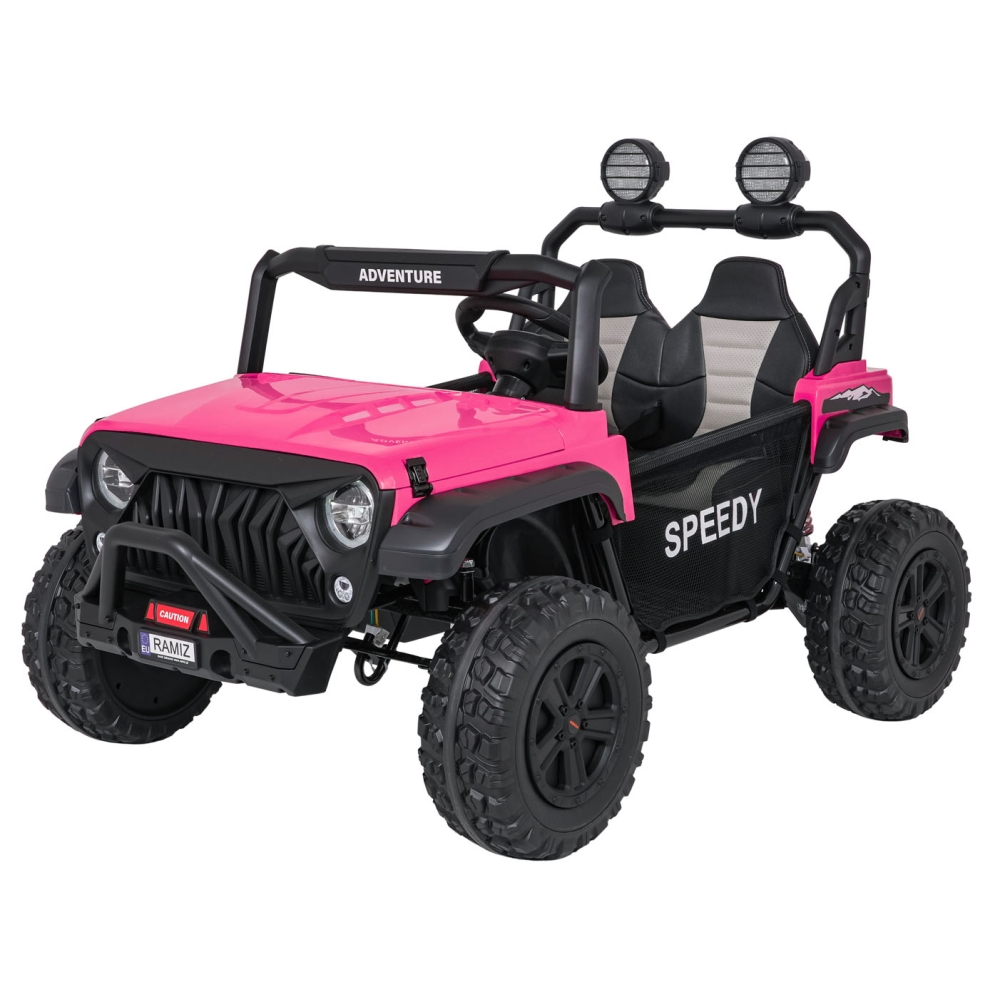 Elektromobilis PASSION 4x4, Pink-Elektromobiliai vaikams, Visureigiai-e-vaikas
