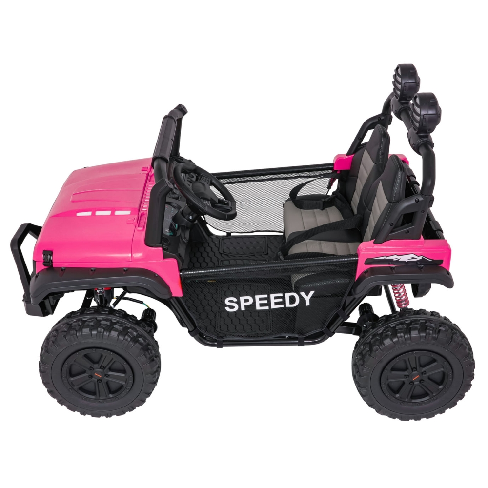 Elektromobilis PASSION 4x4, Pink-Elektromobiliai vaikams, Visureigiai-e-vaikas