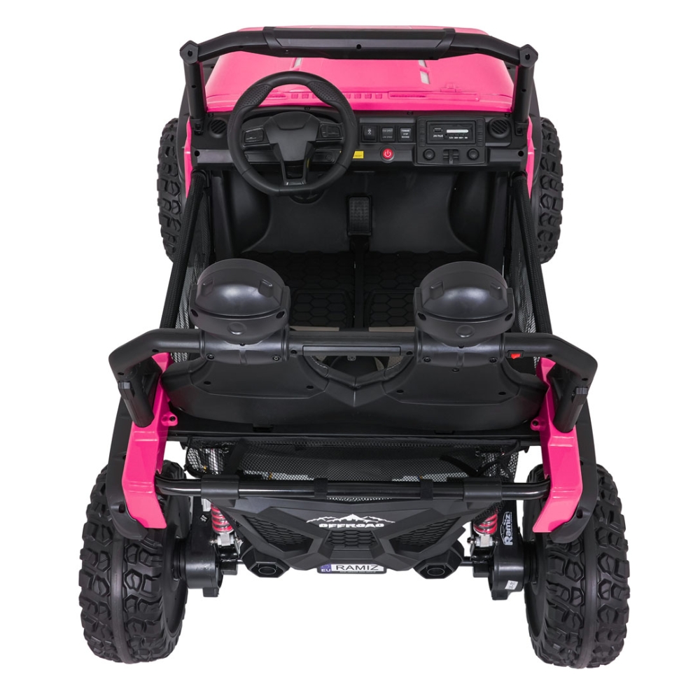 Elektromobilis PASSION 4x4, Pink-Elektromobiliai vaikams, Visureigiai-e-vaikas
