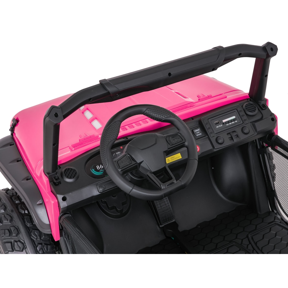 Elektromobilis PASSION 4x4, Pink-Elektromobiliai vaikams, Visureigiai-e-vaikas