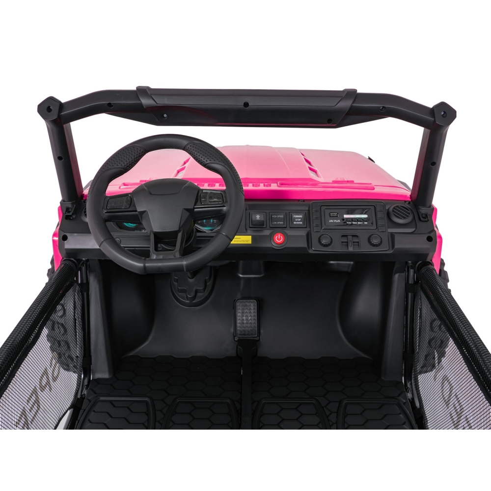 Elektromobilis PASSION 4x4, Pink-Elektromobiliai vaikams, Visureigiai-e-vaikas