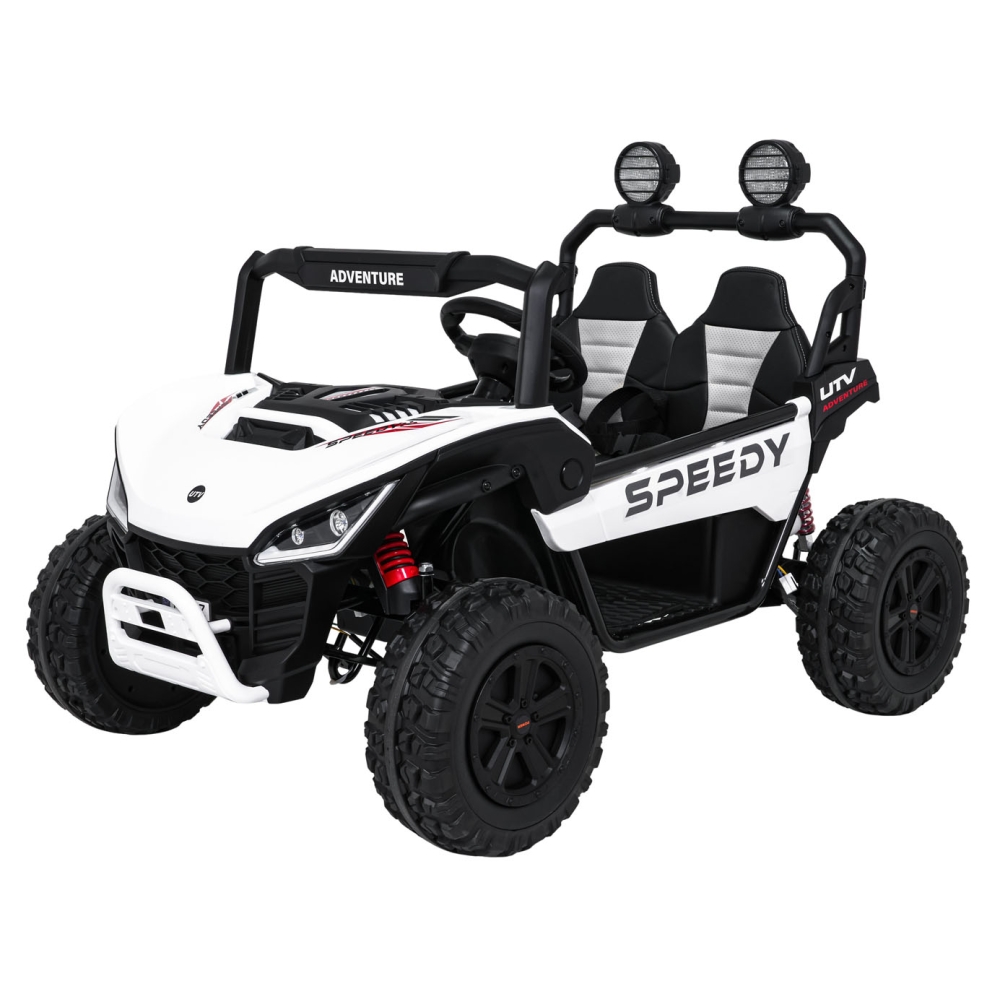 Elektrinis Buggy SPEEDY 4x4, White-Elektromobiliai vaikams, Keturračiai ir bagiai-e-vaikas