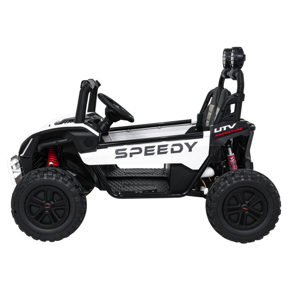 Elektrinis Buggy SPEEDY 4x4, White-Elektromobiliai vaikams, Keturračiai ir bagiai-e-vaikas