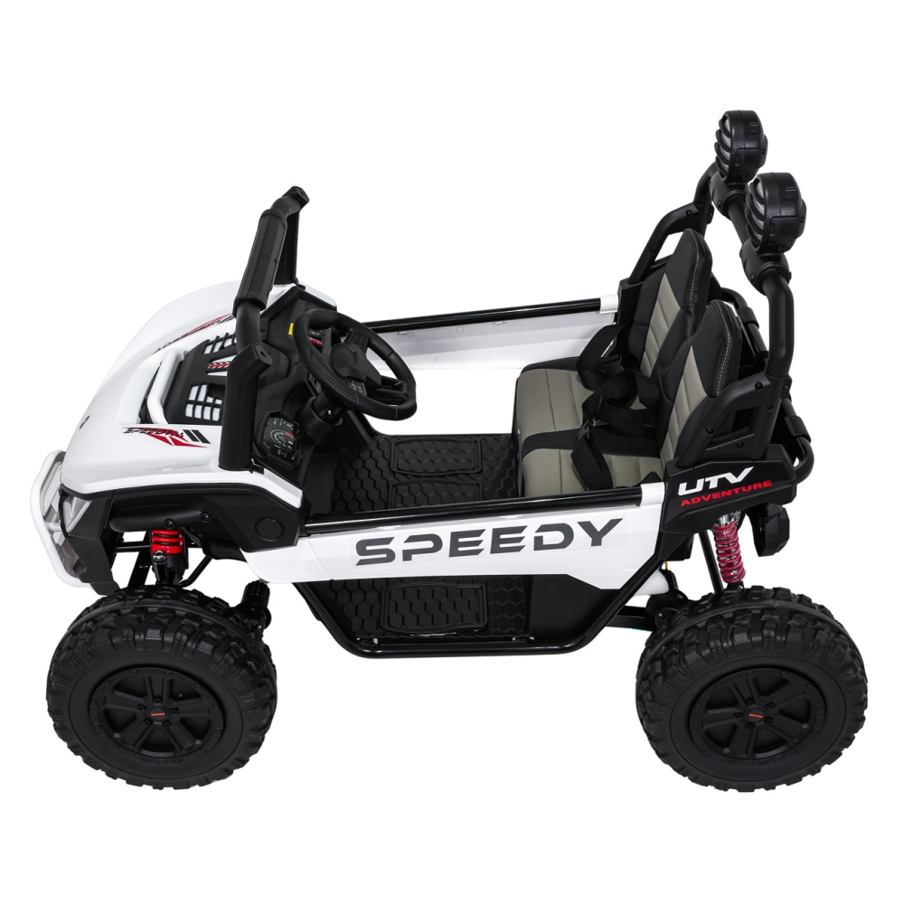 Elektrinis Buggy SPEEDY 4x4, White-Elektromobiliai vaikams, Keturračiai ir bagiai-e-vaikas
