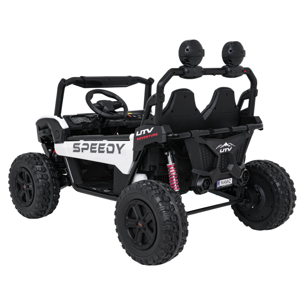 Elektrinis Buggy SPEEDY 4x4, White-Elektromobiliai vaikams, Keturračiai ir bagiai-e-vaikas