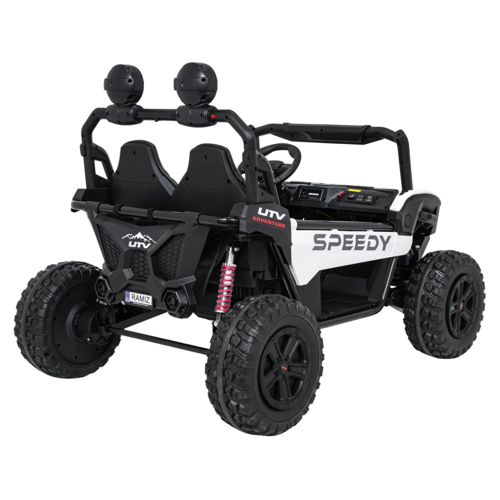 Elektrinis Buggy SPEEDY 4x4, White-Elektromobiliai vaikams, Keturračiai ir bagiai-e-vaikas