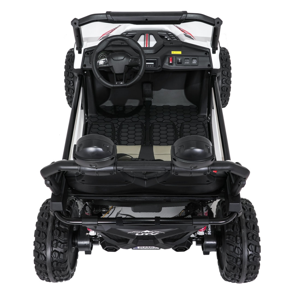 Elektrinis Buggy SPEEDY 4x4, White-Elektromobiliai vaikams, Keturračiai ir bagiai-e-vaikas