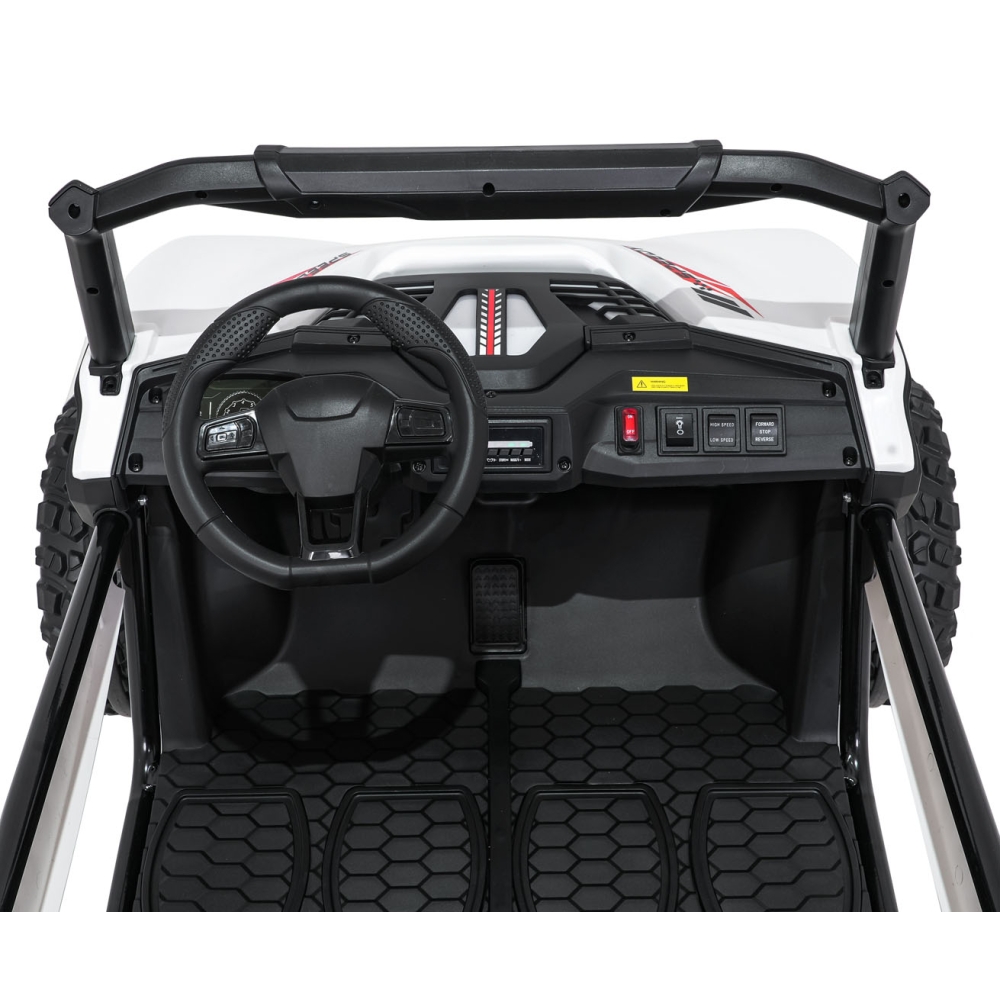 Elektrinis Buggy SPEEDY 4x4, White-Elektromobiliai vaikams, Keturračiai ir bagiai-e-vaikas