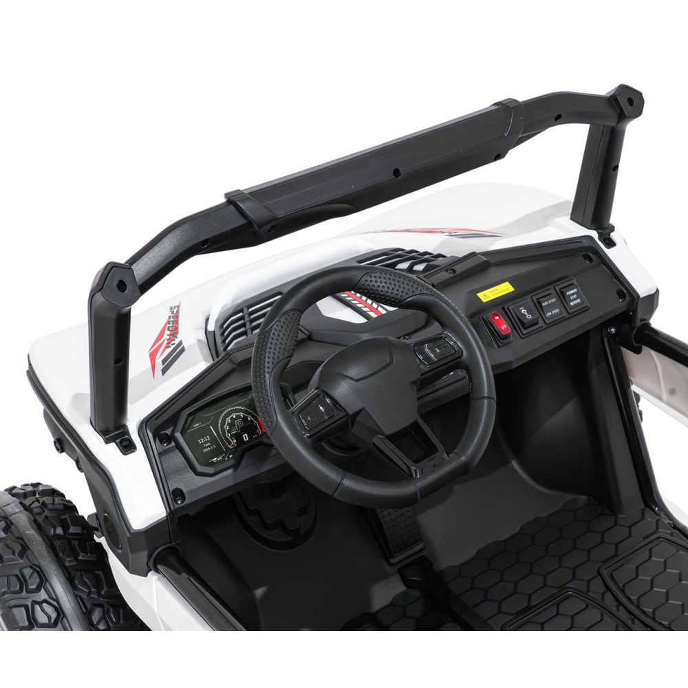 Elektrinis Buggy SPEEDY 4x4, White-Elektromobiliai vaikams, Keturračiai ir bagiai-e-vaikas