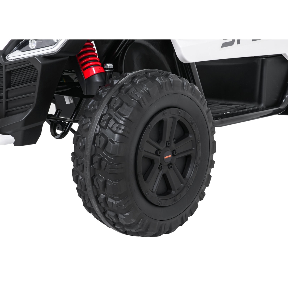 Elektrinis Buggy SPEEDY 4x4, White-Elektromobiliai vaikams, Keturračiai ir bagiai-e-vaikas