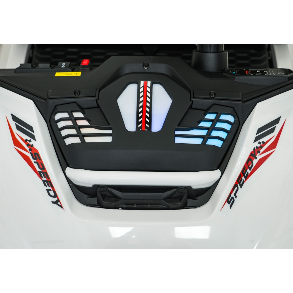 Elektrinis Buggy SPEEDY 4x4, White-Elektromobiliai vaikams, Keturračiai ir bagiai-e-vaikas