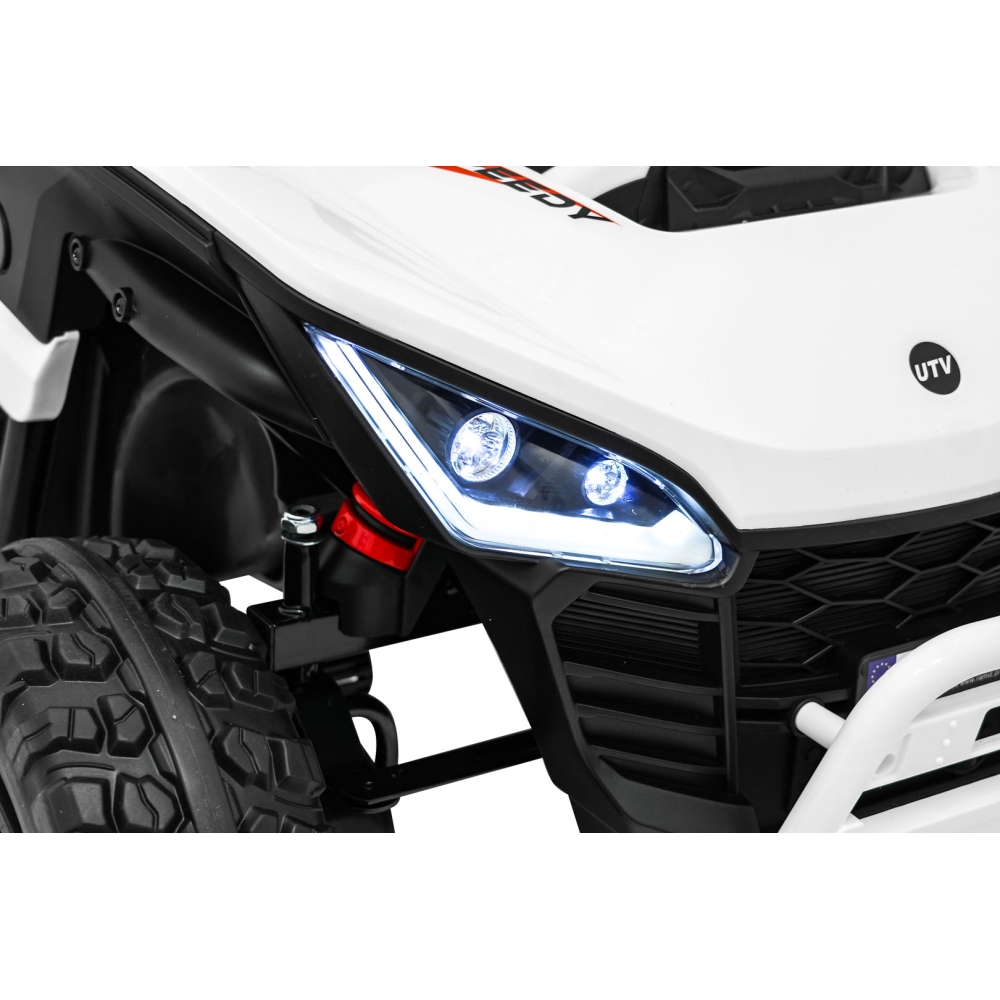 Elektrinis Buggy SPEEDY 4x4, White-Elektromobiliai vaikams, Keturračiai ir bagiai-e-vaikas