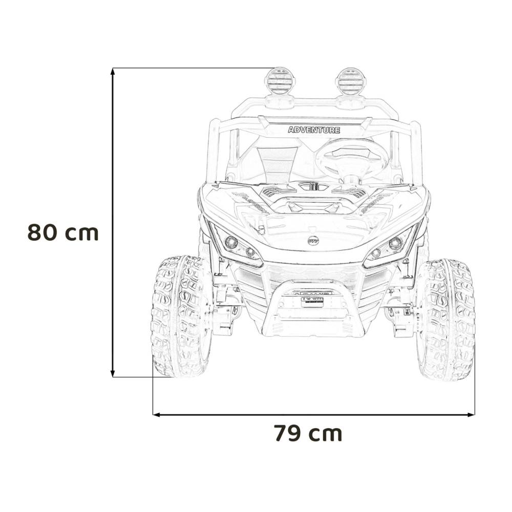 Pojazd Buggy SPEEDY 4x4 Czerwony