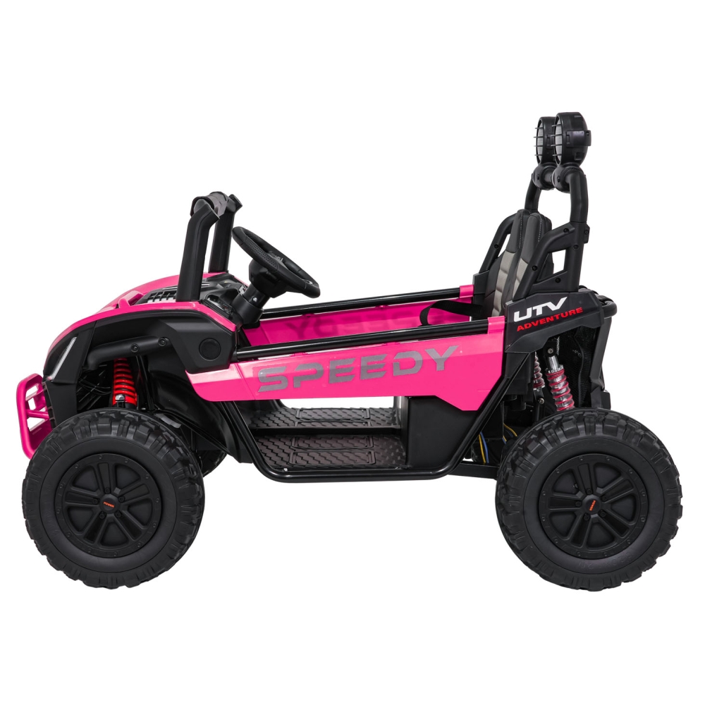 Elektrinis Buggy SPEEDY 4x4, Pink-Elektromobiliai vaikams, Keturračiai ir bagiai-e-vaikas