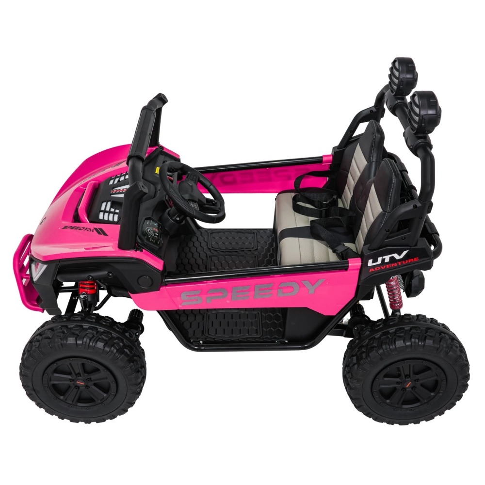 Elektrinis Buggy SPEEDY 4x4, Pink-Elektromobiliai vaikams, Keturračiai ir bagiai-e-vaikas