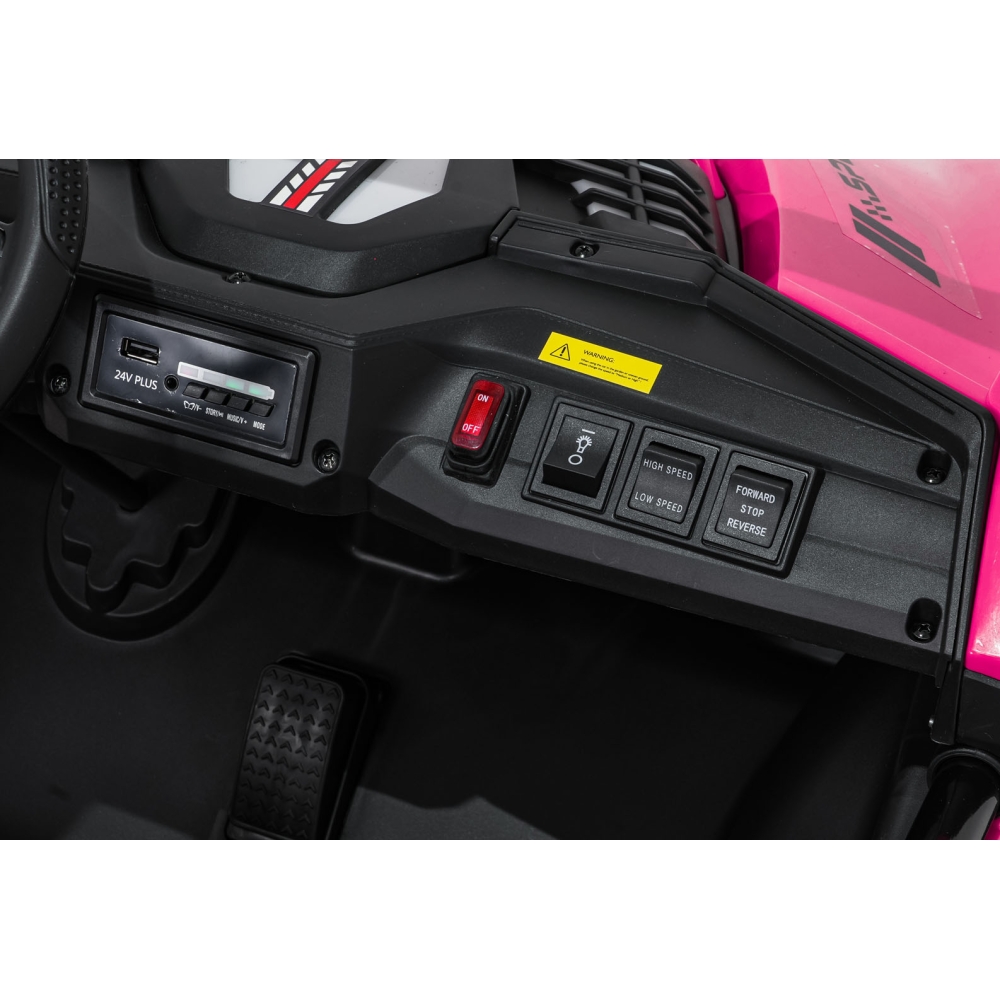Elektrinis Buggy SPEEDY 4x4, Pink-Elektromobiliai vaikams, Keturračiai ir bagiai-e-vaikas