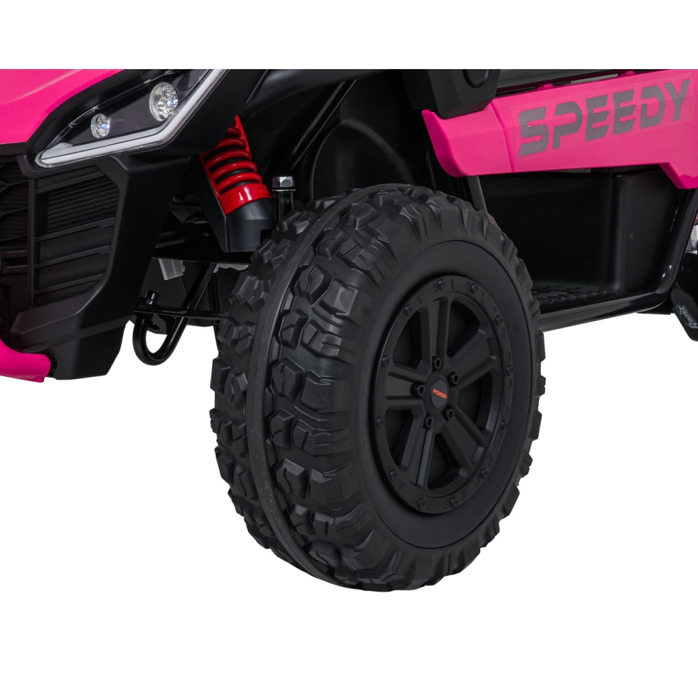 Elektrinis Buggy SPEEDY 4x4, Pink-Elektromobiliai vaikams, Keturračiai ir bagiai-e-vaikas