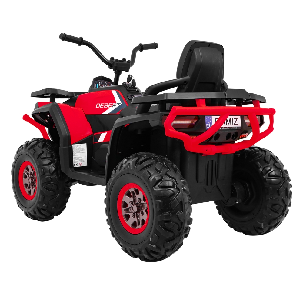 Elektrinis keturratis ATV Desert, Red-Elektromobiliai vaikams, Keturračiai ir bagiai-e-vaikas