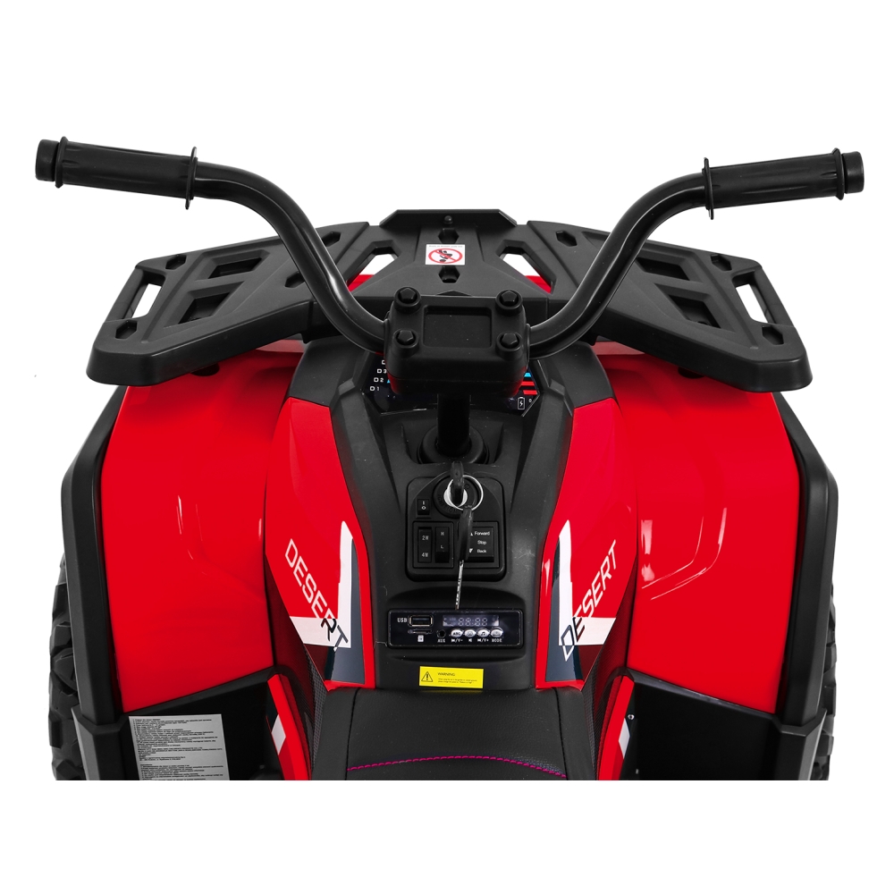 Elektrinis keturratis ATV Desert, Red-Elektromobiliai vaikams, Keturračiai ir bagiai-e-vaikas