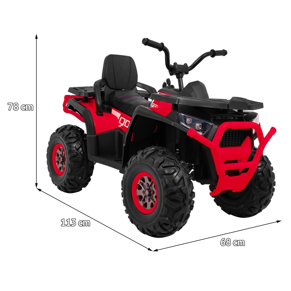 Elektrinis keturratis ATV Desert, Red-Elektromobiliai vaikams, Keturračiai ir bagiai-e-vaikas