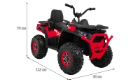 Pojazd Quad ATV Desert Czerwony