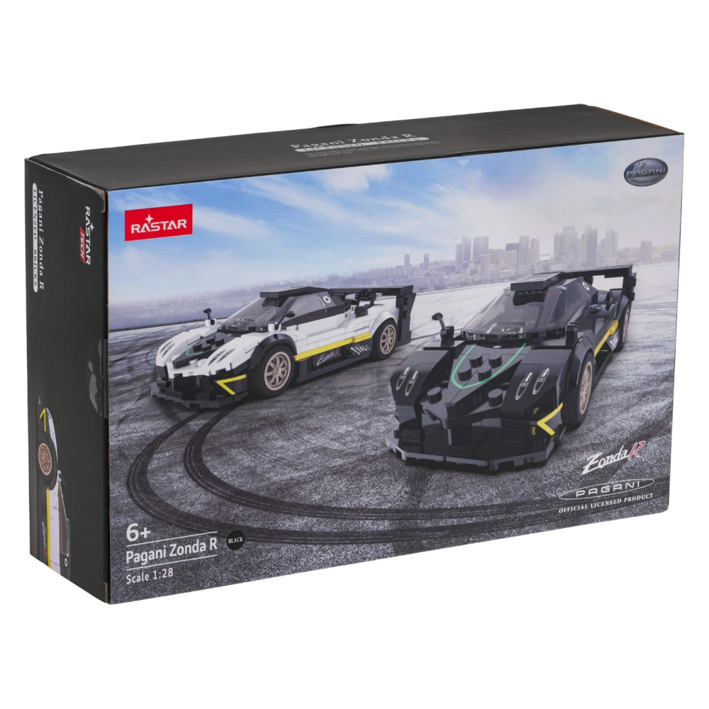 Konstruktorius Pagani Zonda R Black automobilis RASTAR 1:28
