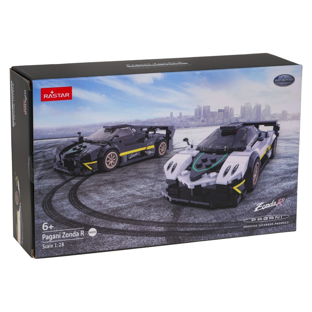 Konstruktorius Pagani Zonda R Pads White automobilis 1:28 RASTAR