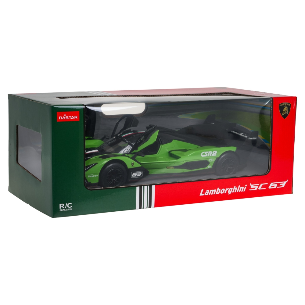 R/C automobilis 1:14 Lamborghini SC63 Green RASTAR