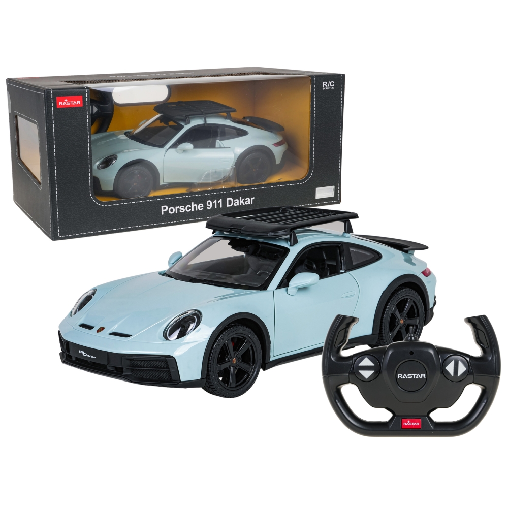 R/C automobilis 1:14 Porsche 911 Dakar Mint RASTAR