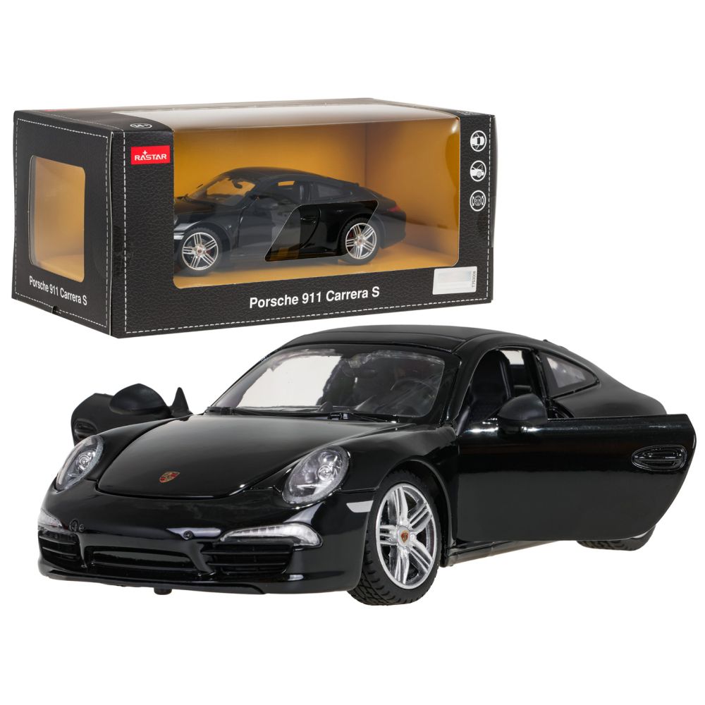 Autko Metalowe 1:24 Porsche 911 Czarne RASTAR
