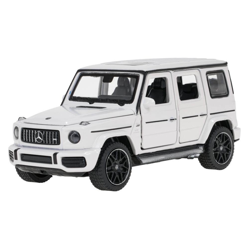 Autko Metalowe 1/32 Mercedes-Benz AMG G63 z Dźwiękiem Białe RASTAR