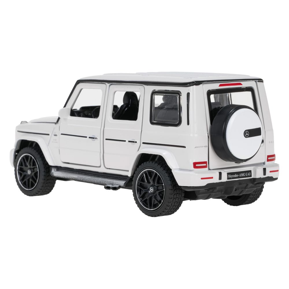 Autko Metalowe 1/32 Mercedes-Benz AMG G63 z Dźwiękiem Białe RASTAR