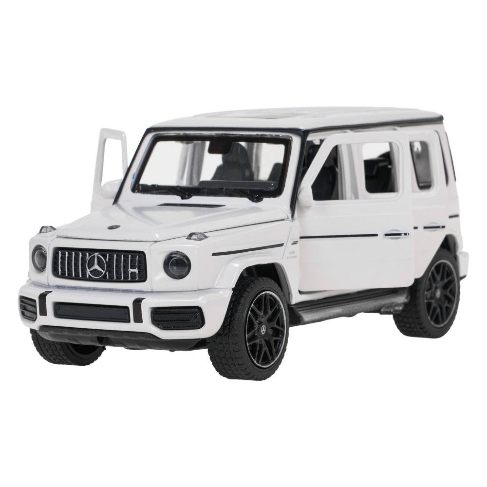 Autko Metalowe 1/32 Mercedes-Benz AMG G63 z Dźwiękiem Białe RASTAR