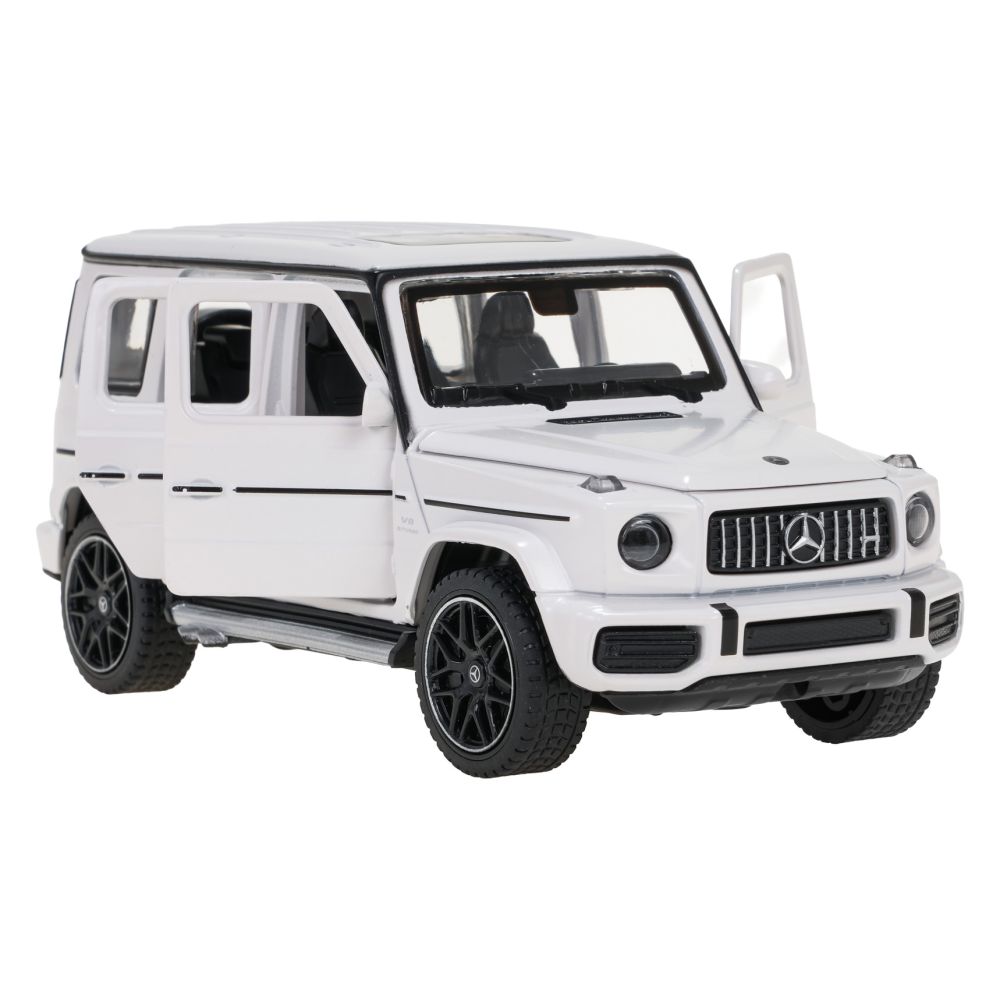 Autko Metalowe 1/32 Mercedes-Benz AMG G63 z Dźwiękiem Białe RASTAR